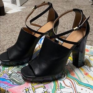 Calvin Klein Strappy Platform Heels